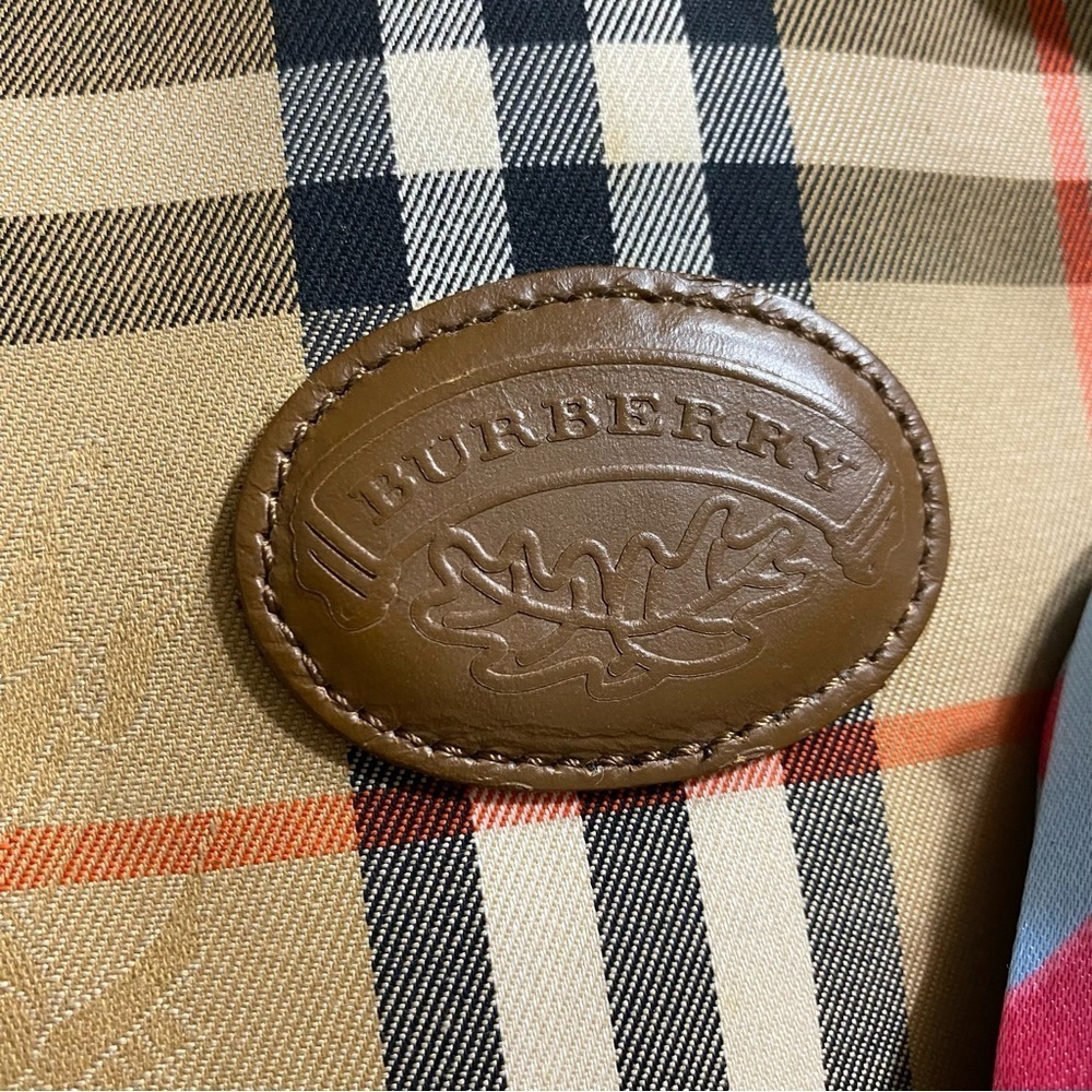 BURBERRY Nova Check Canvas and Leather Handbag 👜 - Picture 7 of 17